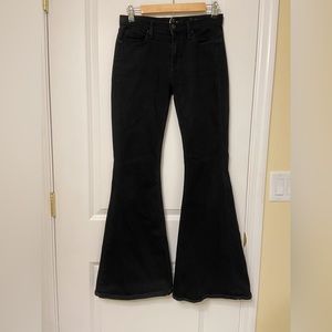 7 for all man kind black flared bell bottoms originally $250